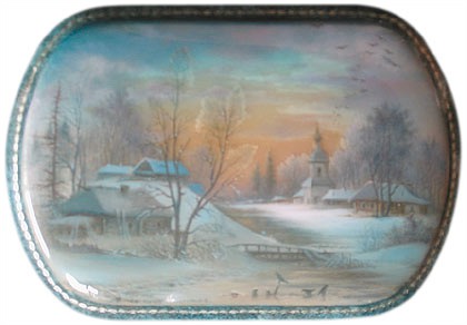 Sergey Kirsanov "Landscape with Church"